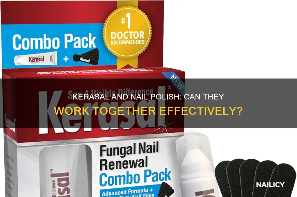 does kerasal work through nail polish