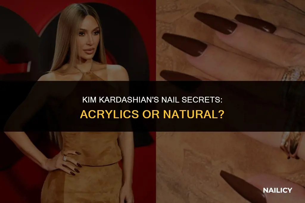 does kim kardashian use acrylic nails