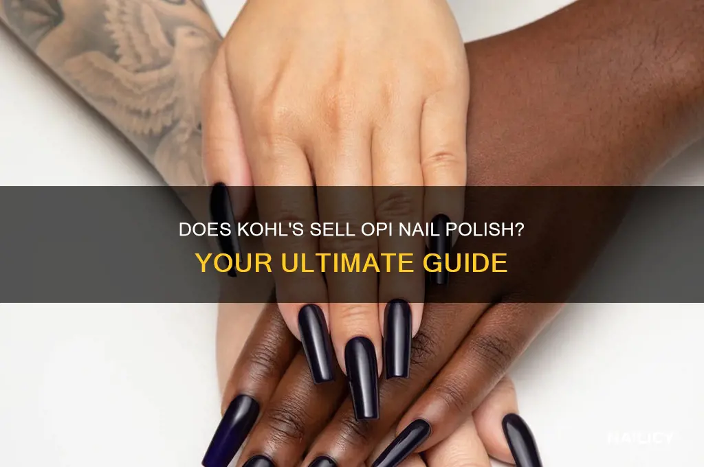 does kohls carry opi nail polish