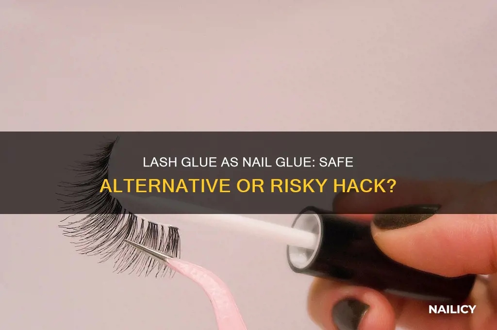 does lash glue work as nail glue