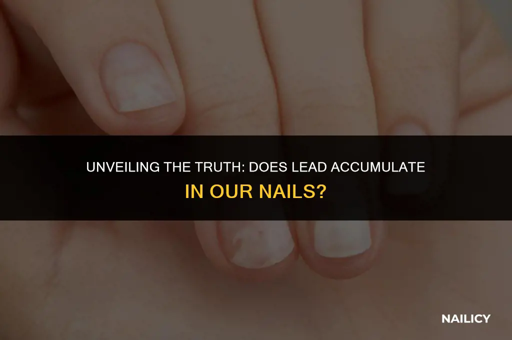 does lead get stored in our nails