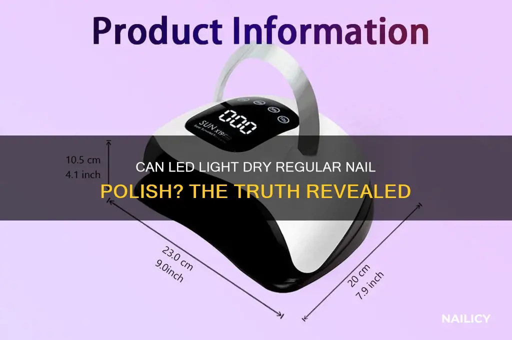 does led light cure regular nail polish