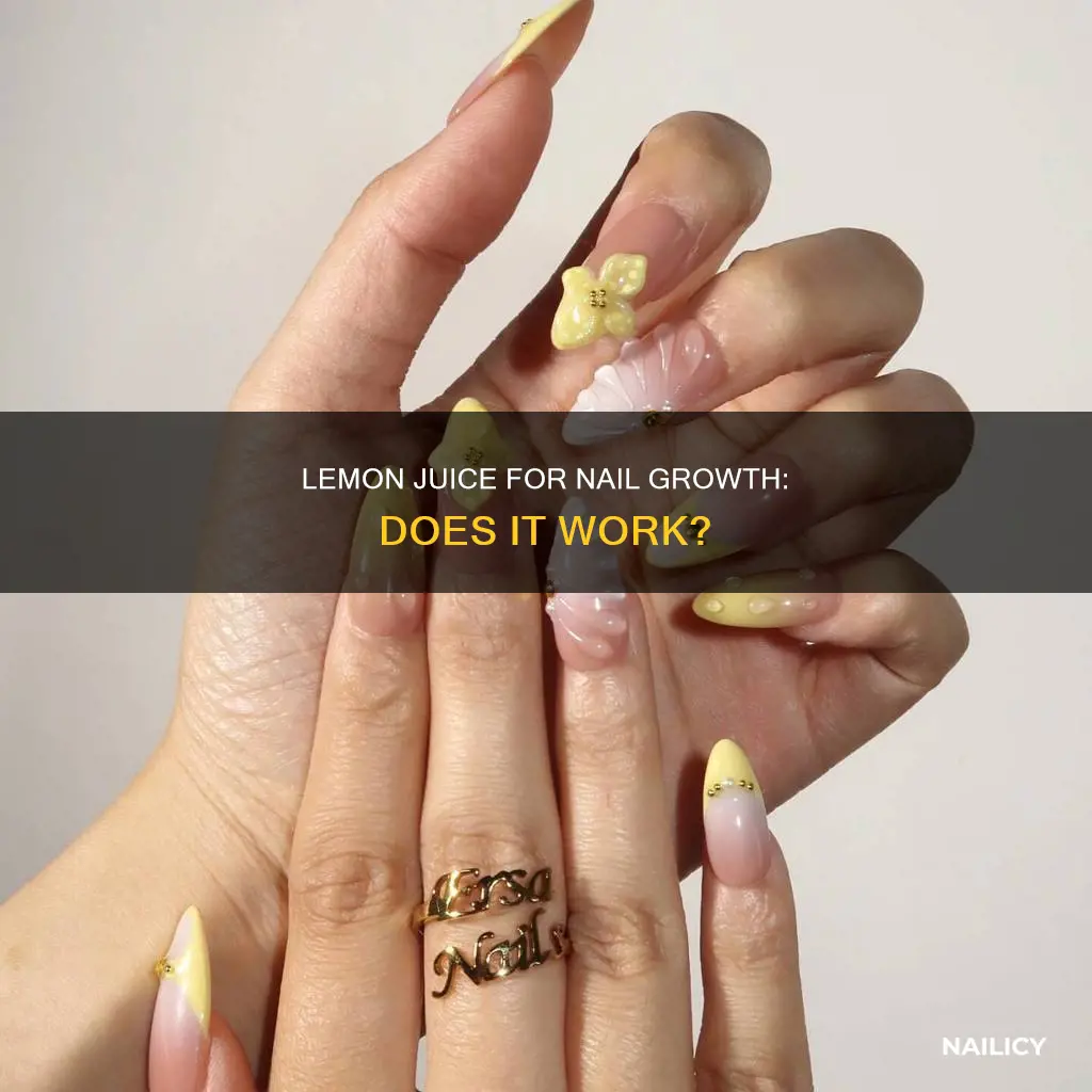does lemon juice help grow nails