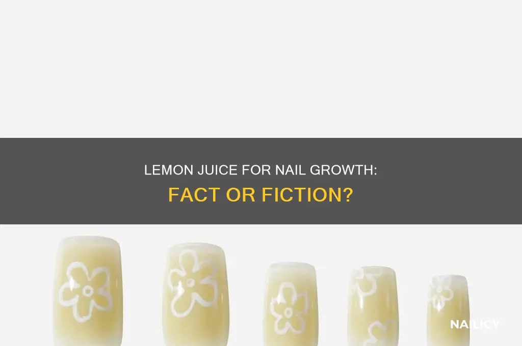 does lemon juice help with nail growth