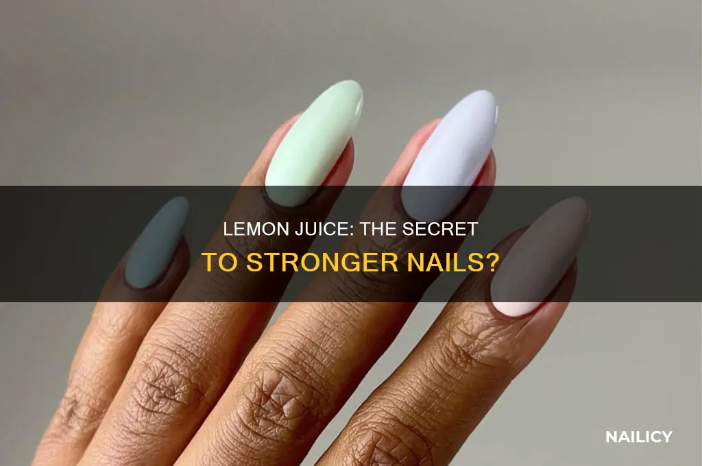 does lemon juice make nails stronger