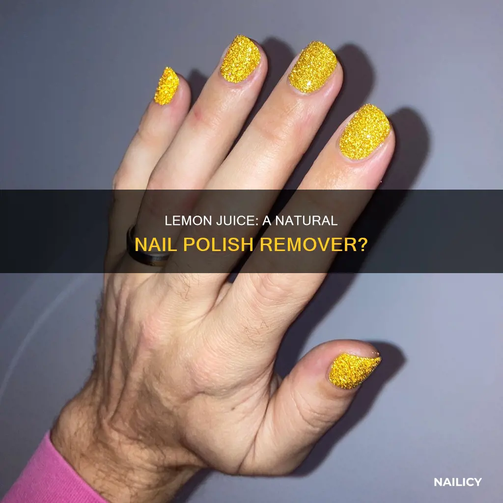 does lemon juice remove nail polish