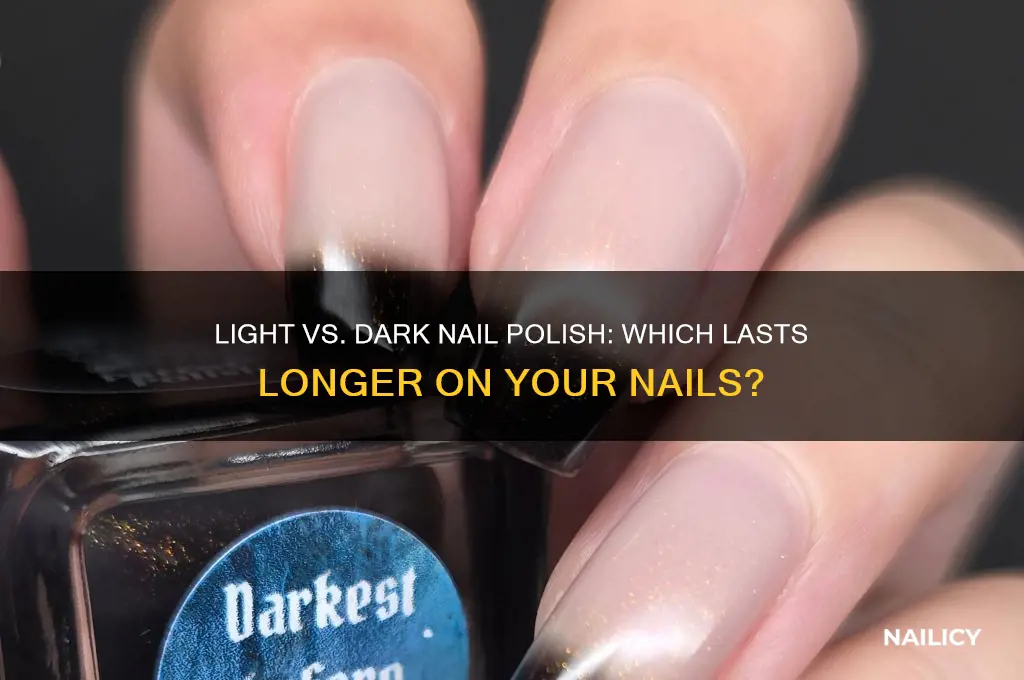 does light nail polish last longer that dark