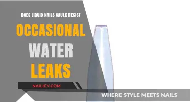 Liquid Nails Caulk: Effective Water Leak Resistance for Occasional Exposure?