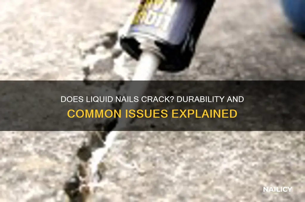does liquid nails crack