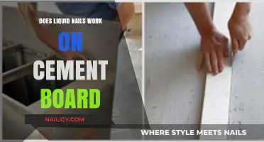 Liquid Nails on Cement Board: Effective Adhesive Solution or Not?