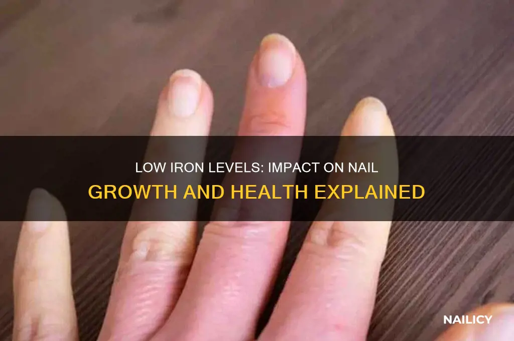 does low iron interfere with nail growth
