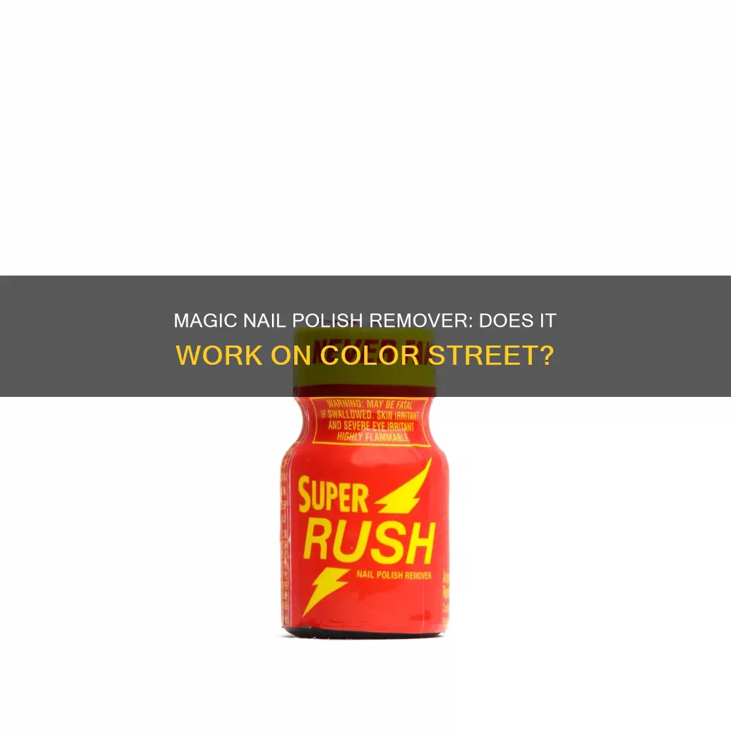 does magic nail polish remover work on color street