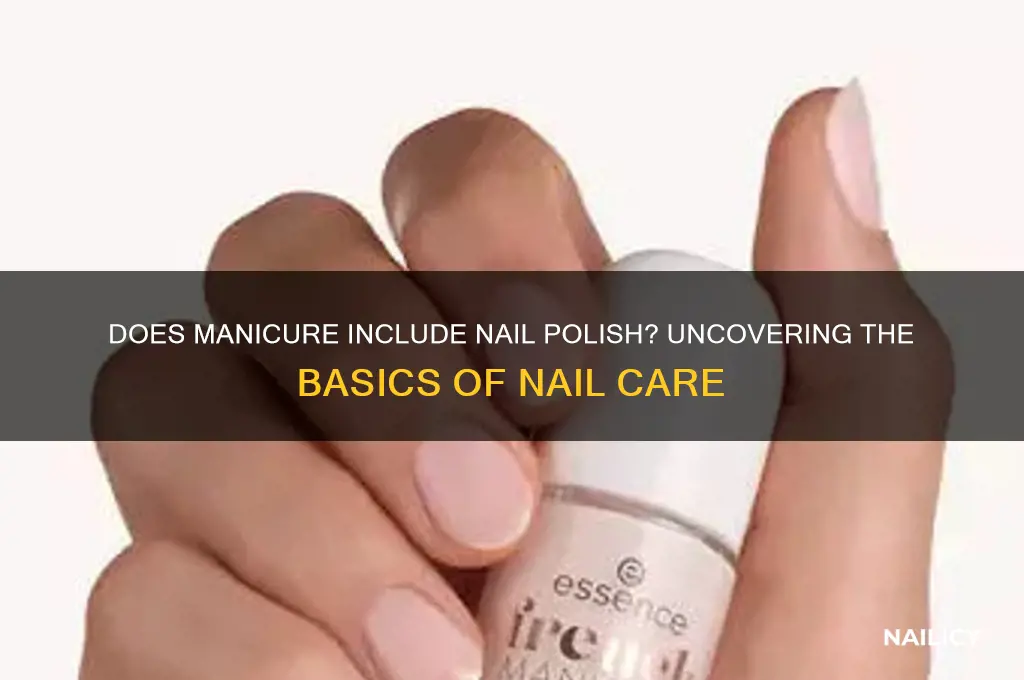 does manicure inclue nail polish