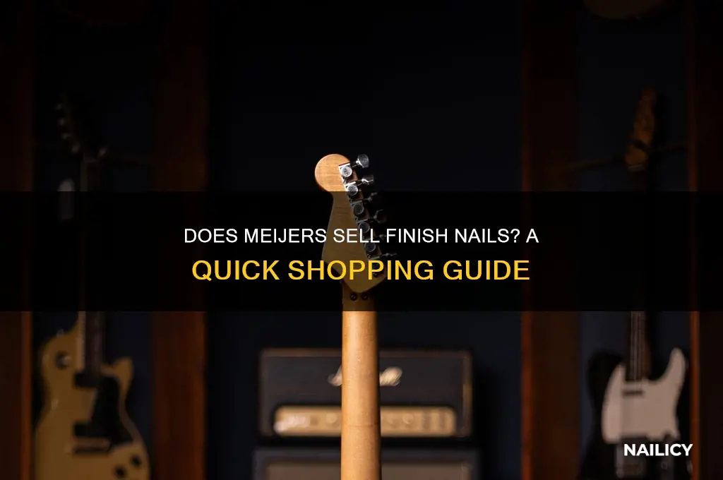 does meijers sell finish nails