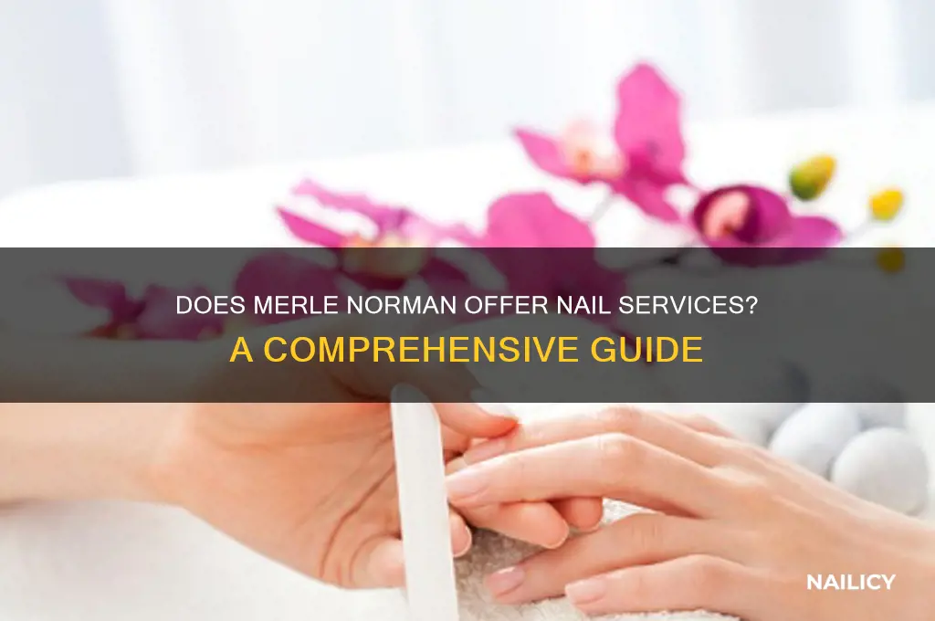 does merle norman do nails