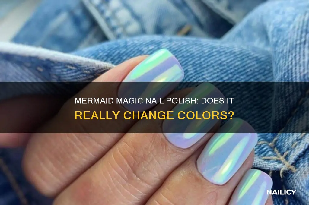 does mermaid magic nail polish change colors