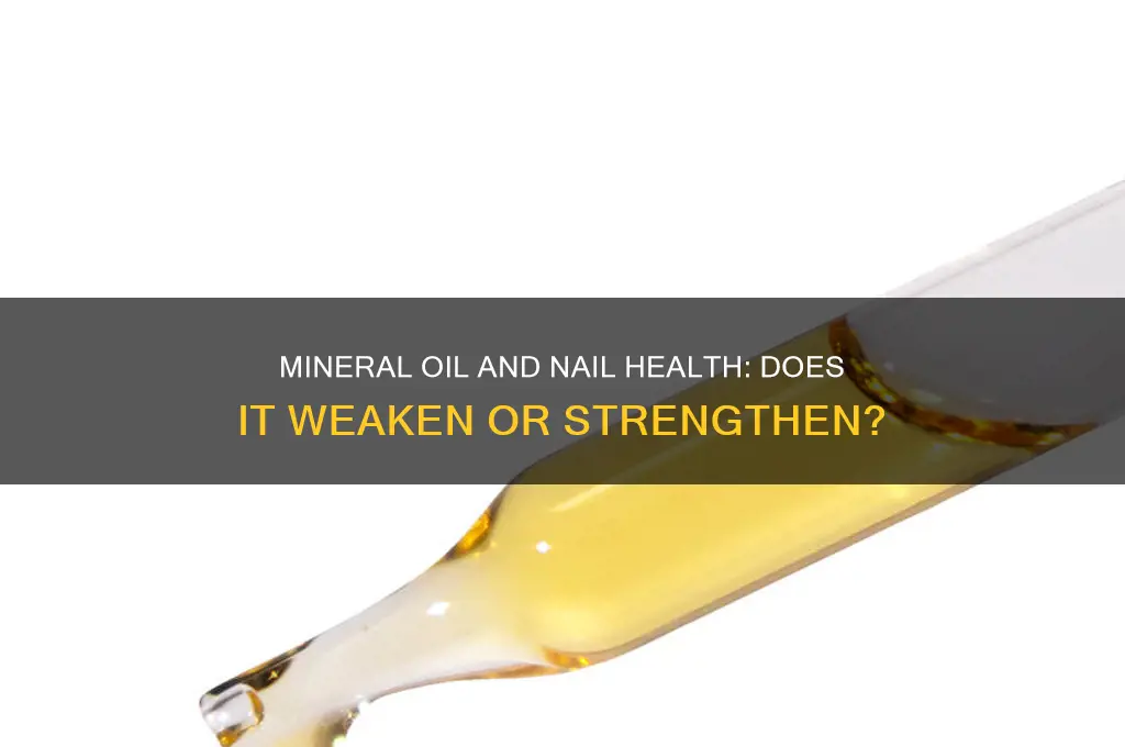 does mineral oil weaken nails