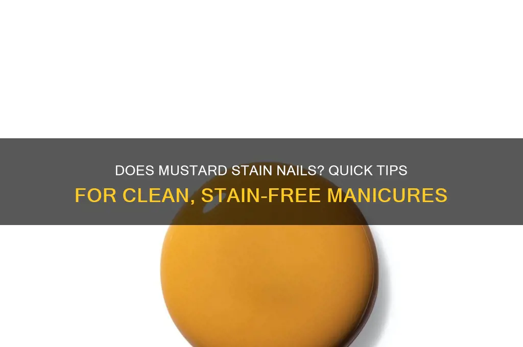does mustard stain nails