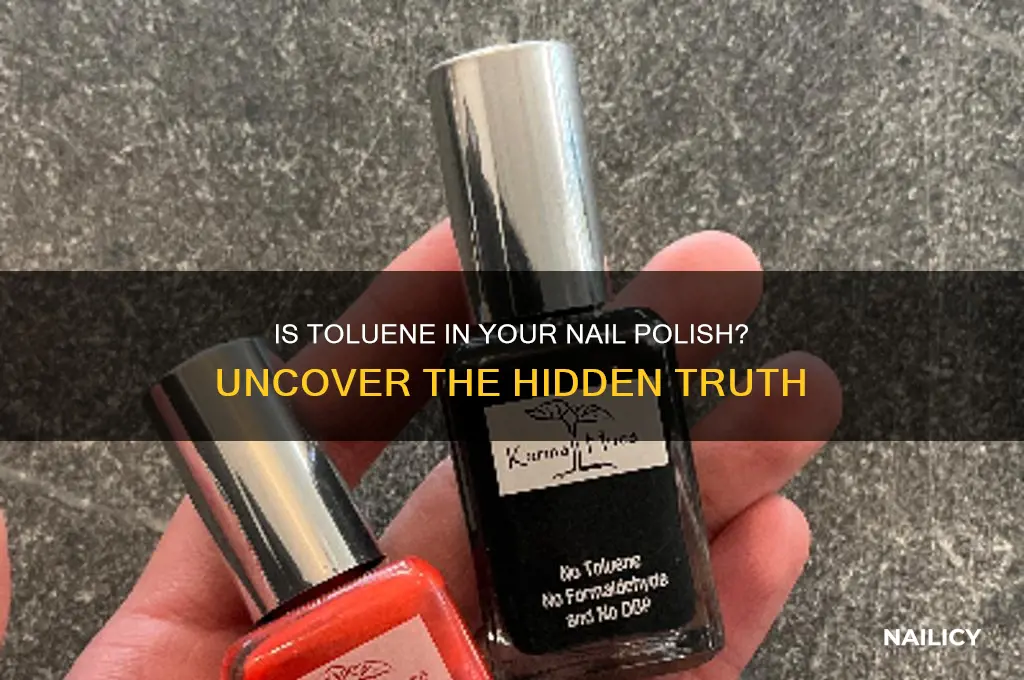 does my nail polish contain toluene