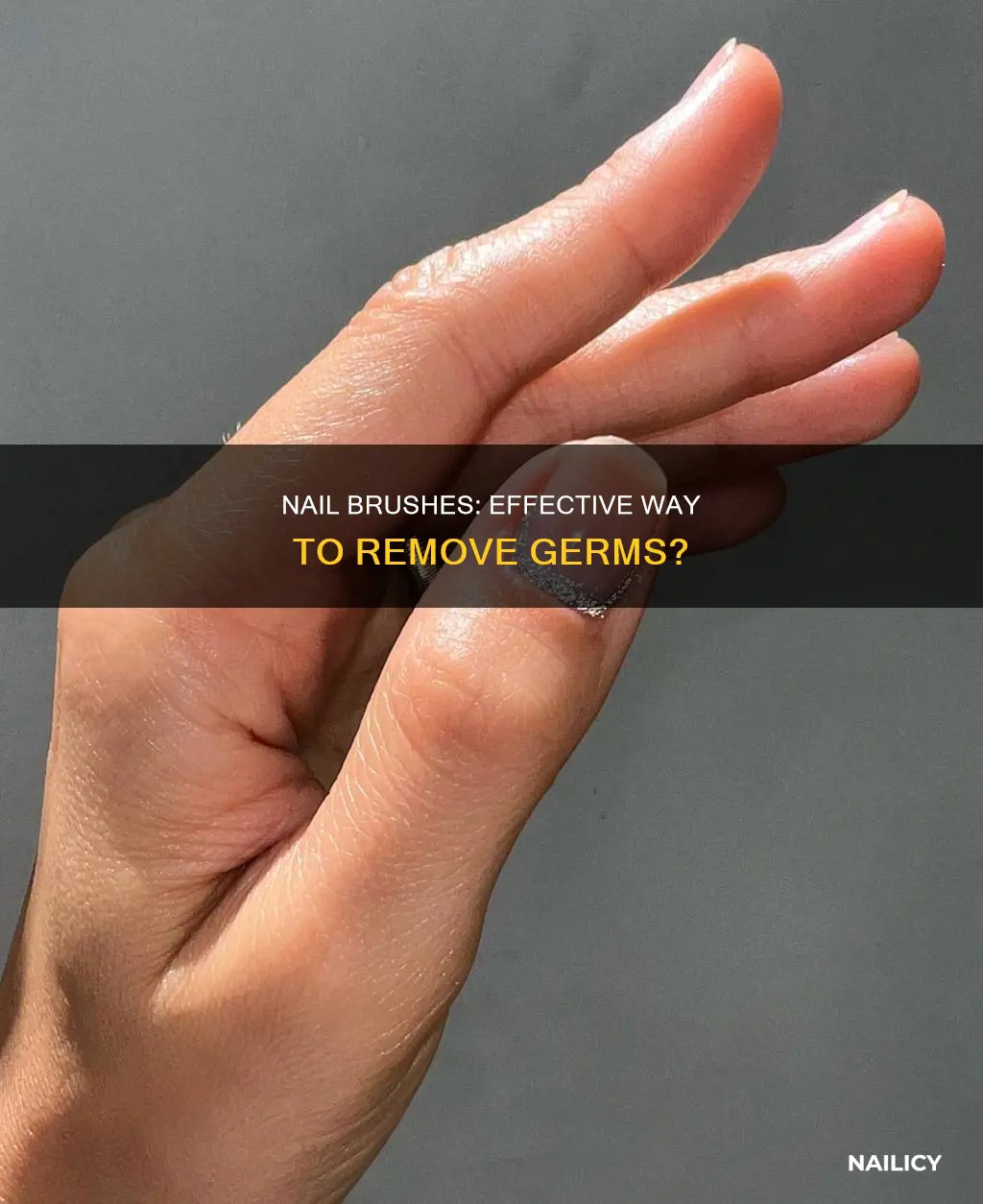 does nail brush remove more germs