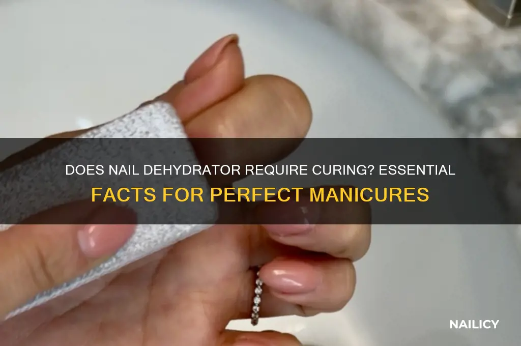 does nail dehydrator need to be cured