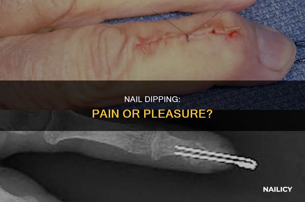 does nail dip make your fingers hurt