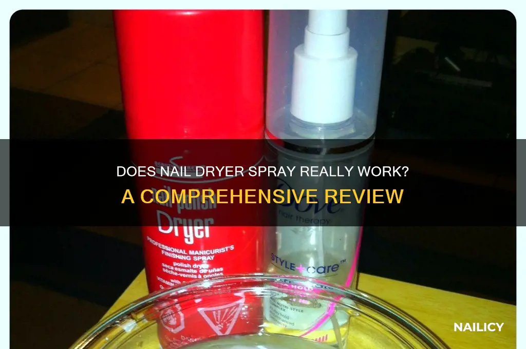 does nail dryer spray work
