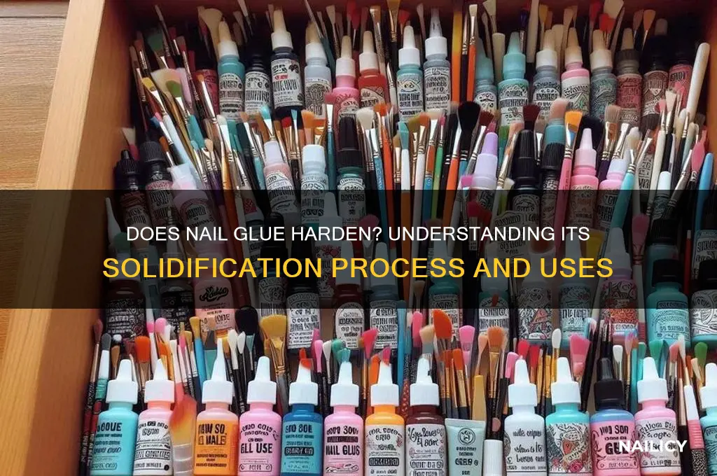 does nail glue become solid