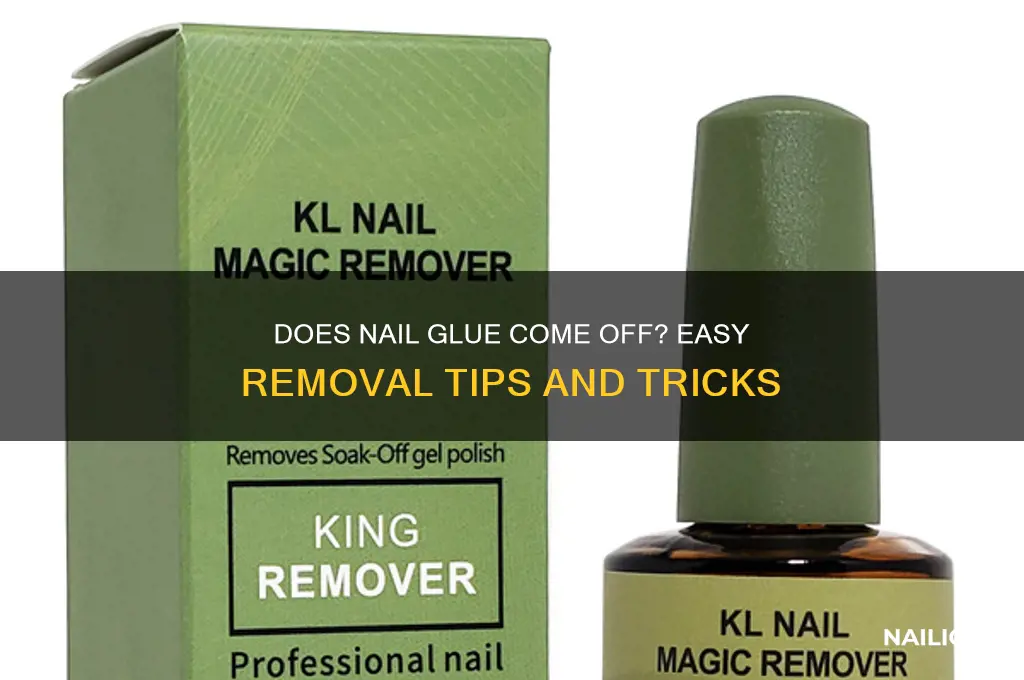 does nail glue come off