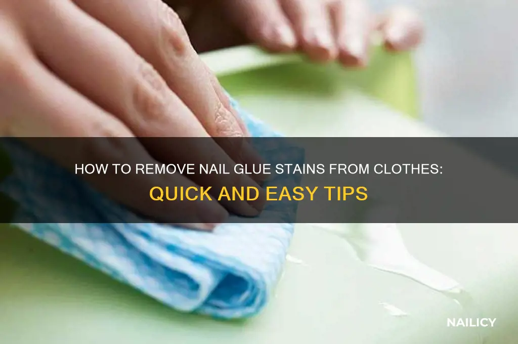 does nail glue come out of clothes