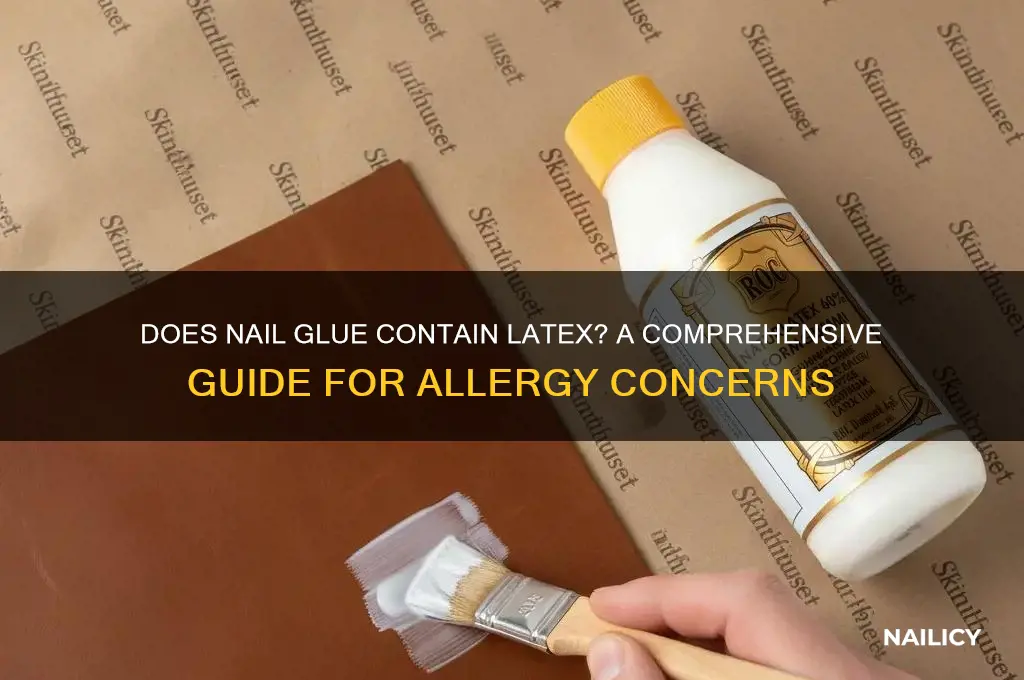 does nail glue have latex in it