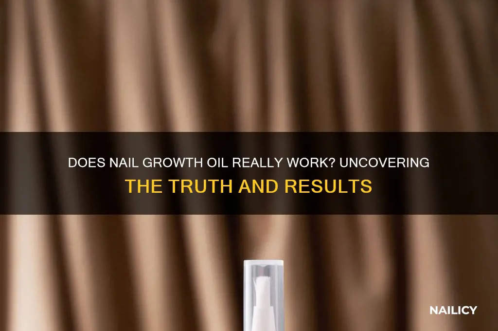 does nail growth oil work