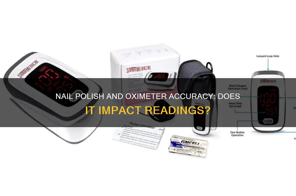 does nail polish affect an oximeter reading