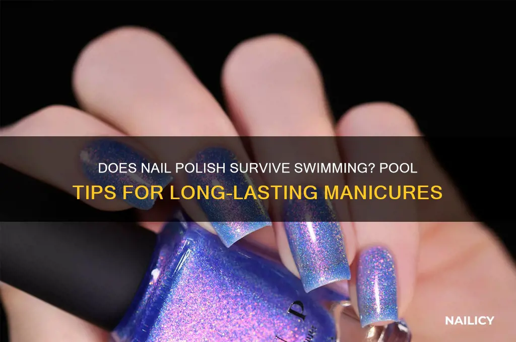does nail polish come off in the pool