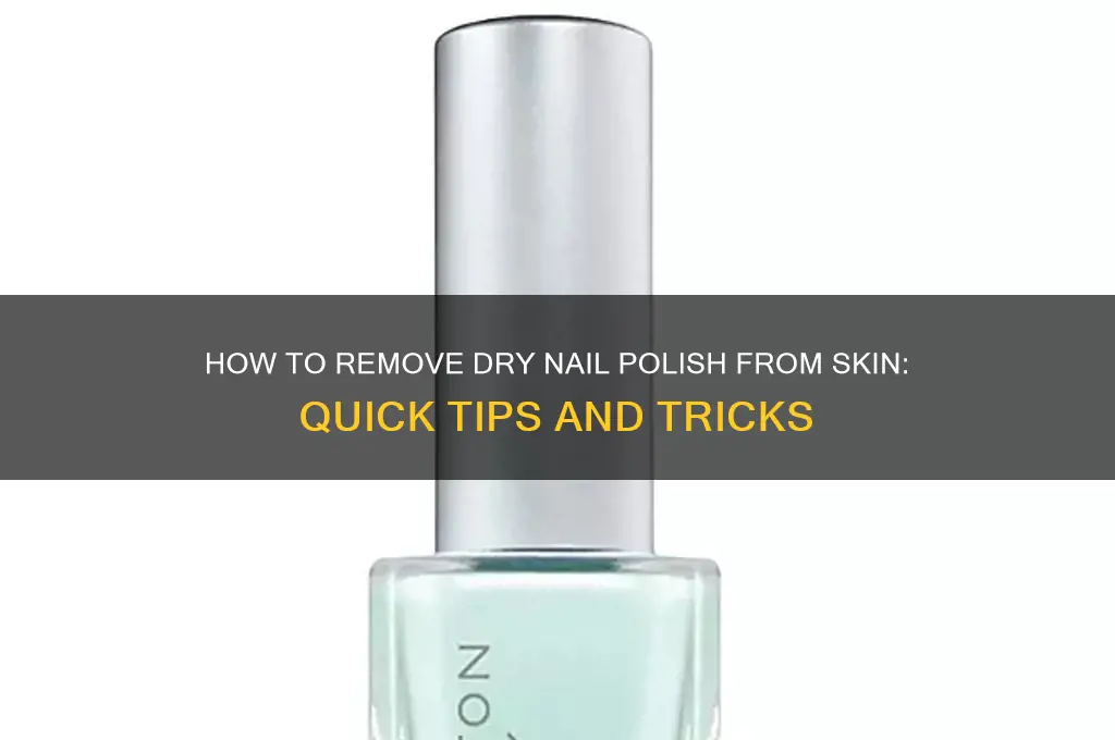 does nail polish come off skin after it dries