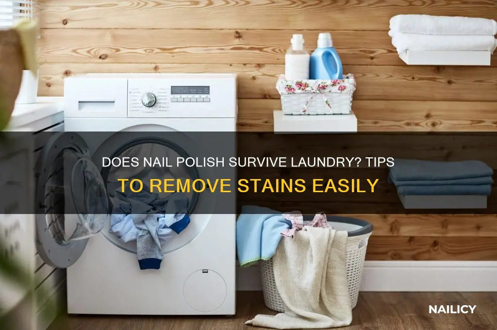 does nail polish come out in the wash