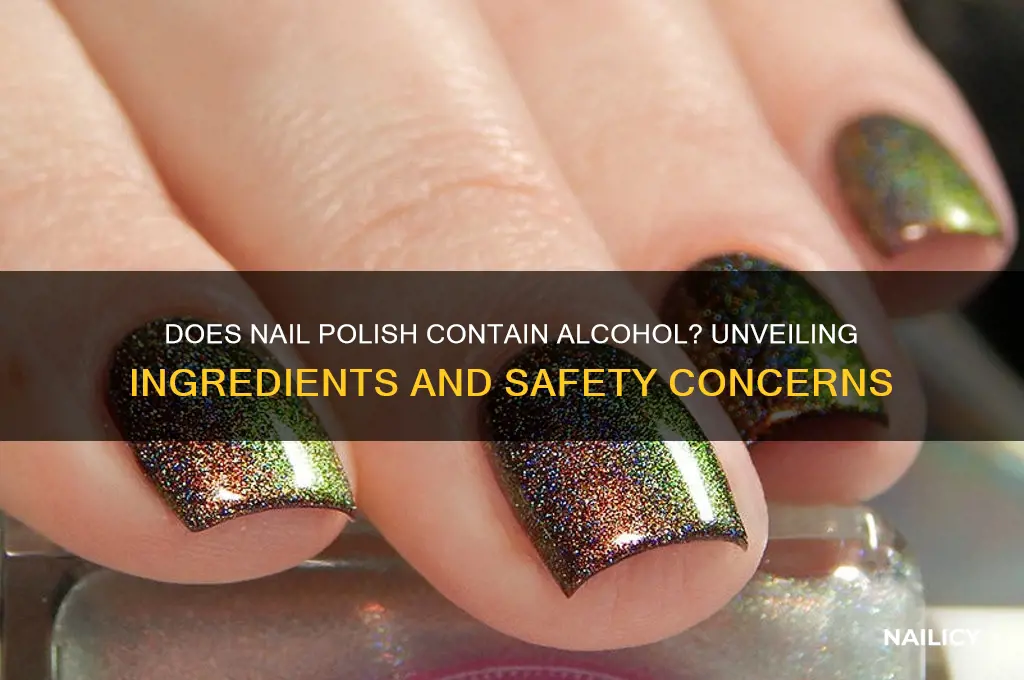 does nail polish contain alcohol