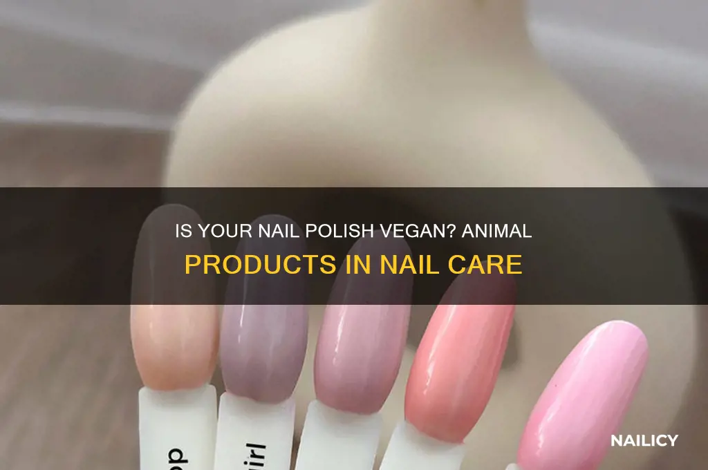 does nail polish contain animal products