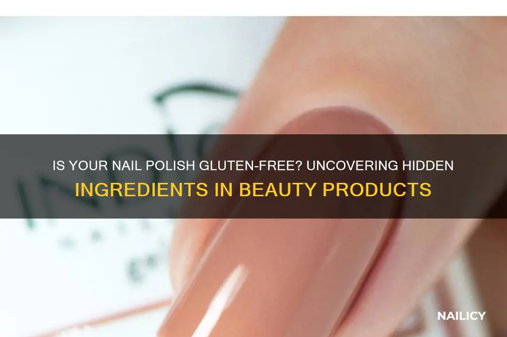 does nail polish contain gluten
