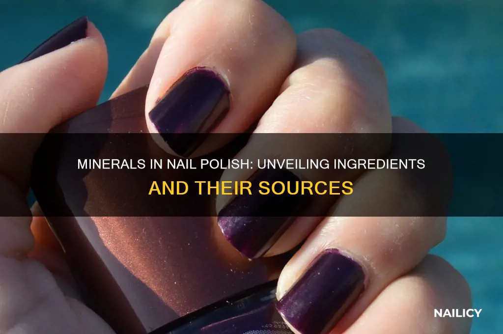 does nail polish contain minerals