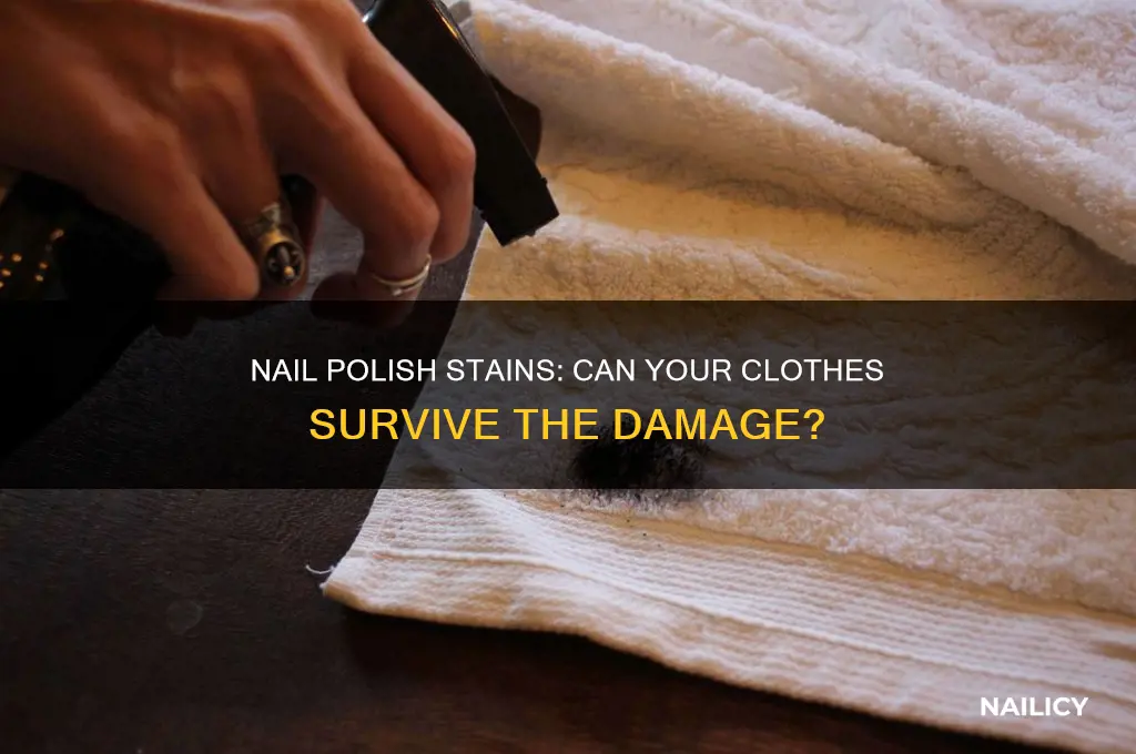 does nail polish destroy your clothes