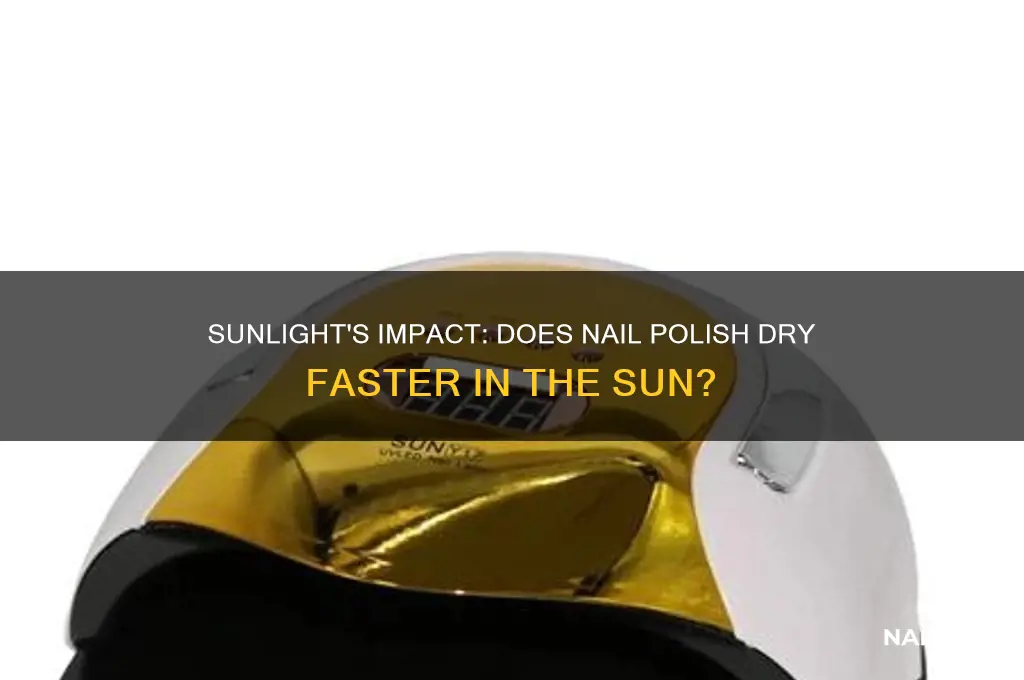 does nail polish dry faster in the sun