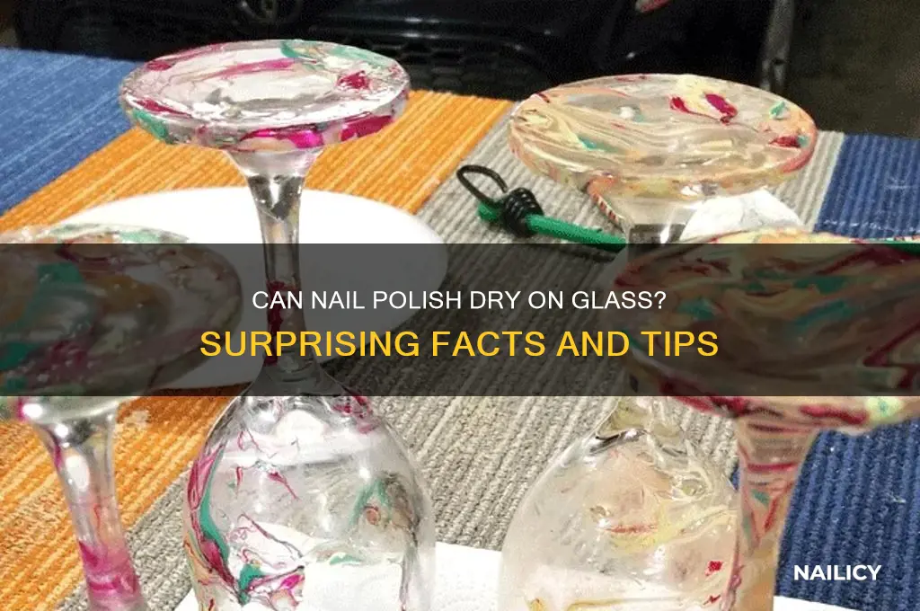 does nail polish dry on glass