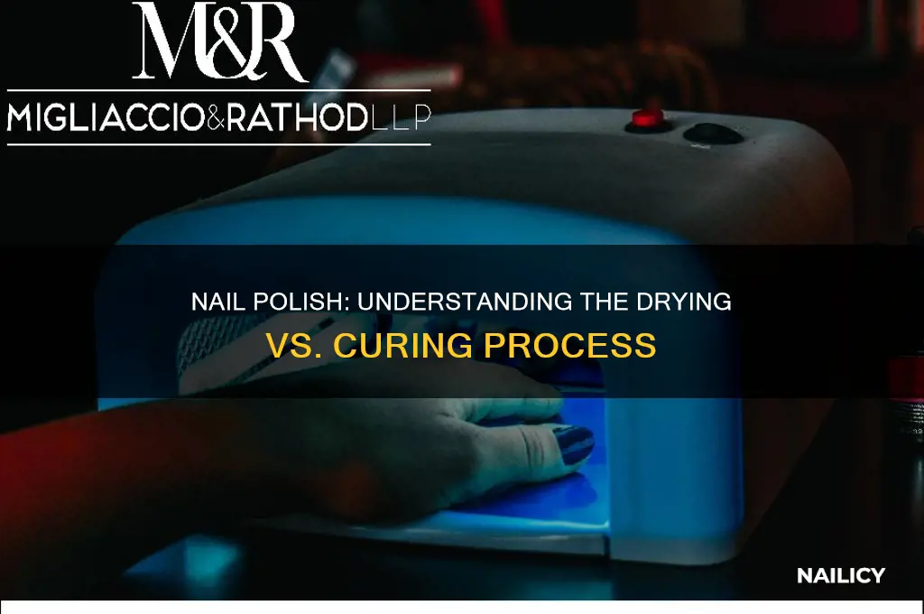 does nail polish dry or cure