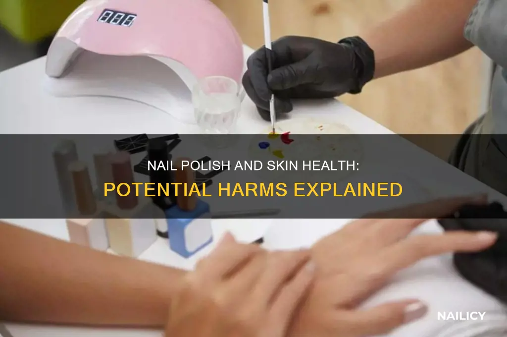 does nail polish harm the skin