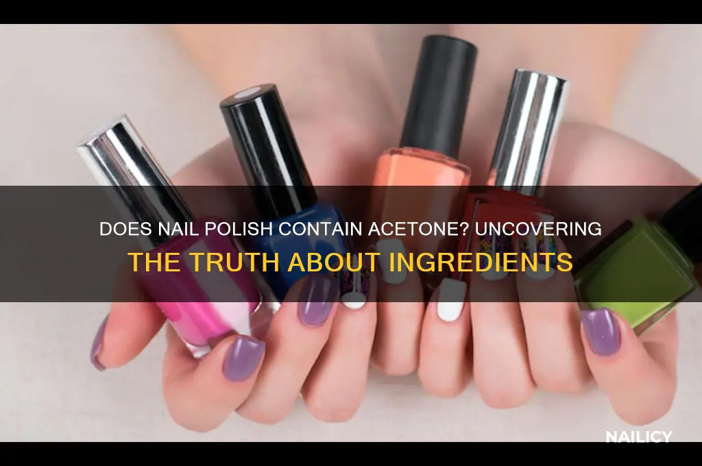 does nail polish have acetone