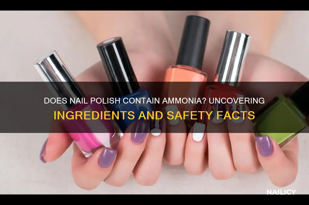 does nail polish have ammonia