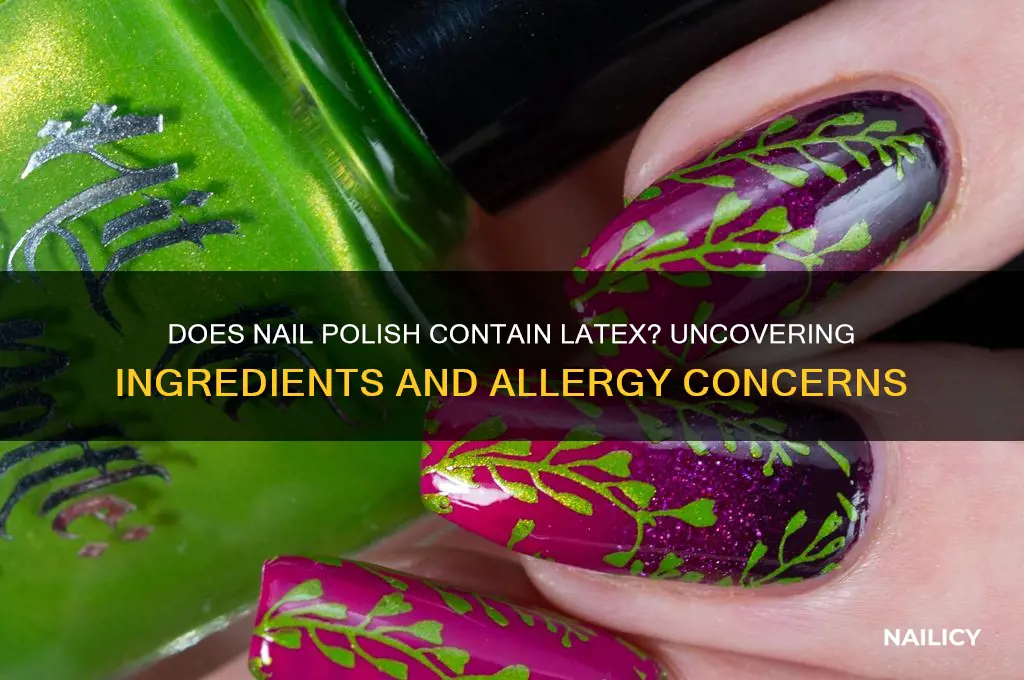 does nail polish have latex
