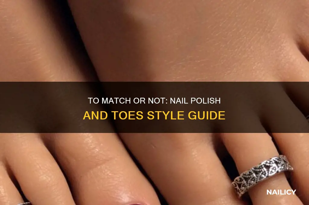 does nail polish have to match toes