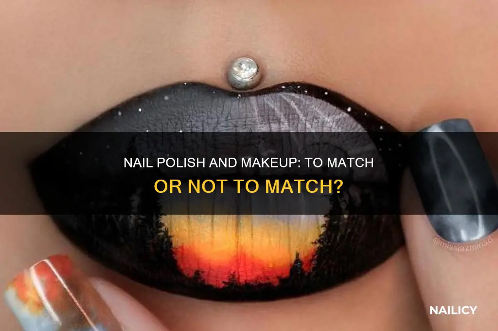 does nail polish need to match your make up